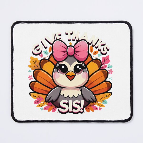 Item preview, Give Thanks Sis – Turkey with a Feminine Touch designed and sold by maritas22.