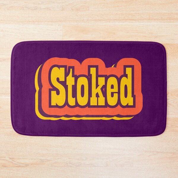 Item preview, Stoked Retro Typography, Vintage Slang Word designed and sold by ArtNoveltee.