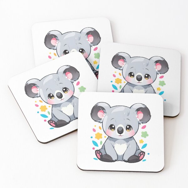 Item preview, Gray Kawaii Koala with beautiful Eyes for Kids designed and sold by RetroPop23.