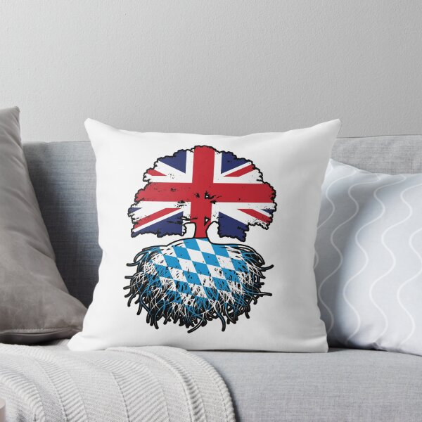 Item preview, Bavaria Bavarian British UK Great Britain United Kingdom Tree Roots Flag designed and sold by FlagX.