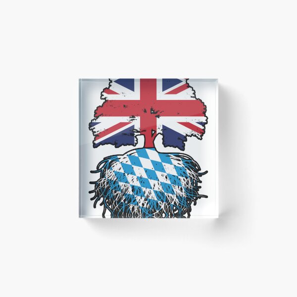 Item preview, Bavaria Bavarian British UK Great Britain United Kingdom Tree Roots Flag designed and sold by FlagX.