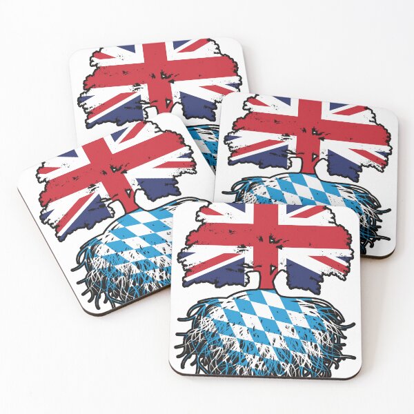 Item preview, Bavaria Bavarian British UK Great Britain United Kingdom Tree Roots Flag designed and sold by FlagX.