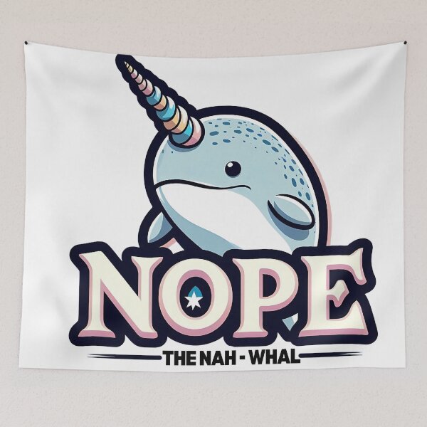 Item preview, The Nah Whal Narwhal designed and sold by Haji  Kamora.