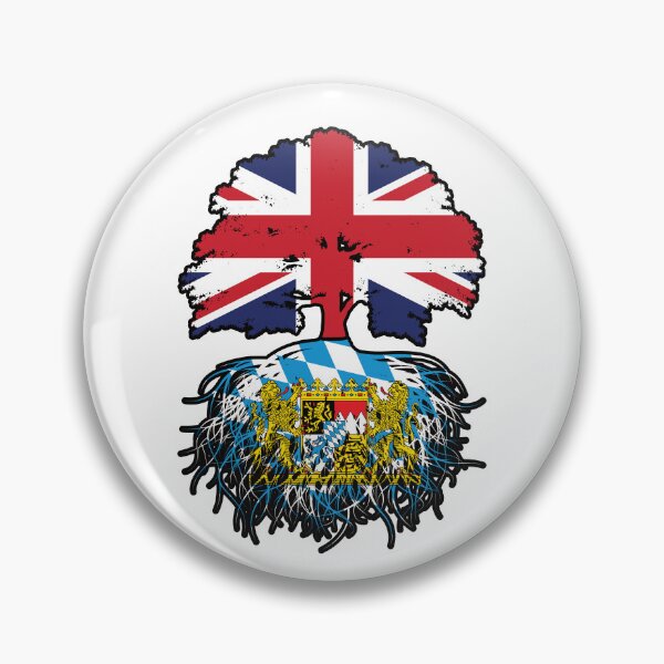 Item preview, Bavaria Bavarian British UK Great Britain United Kingdom Tree Roots Flag designed and sold by FlagX.