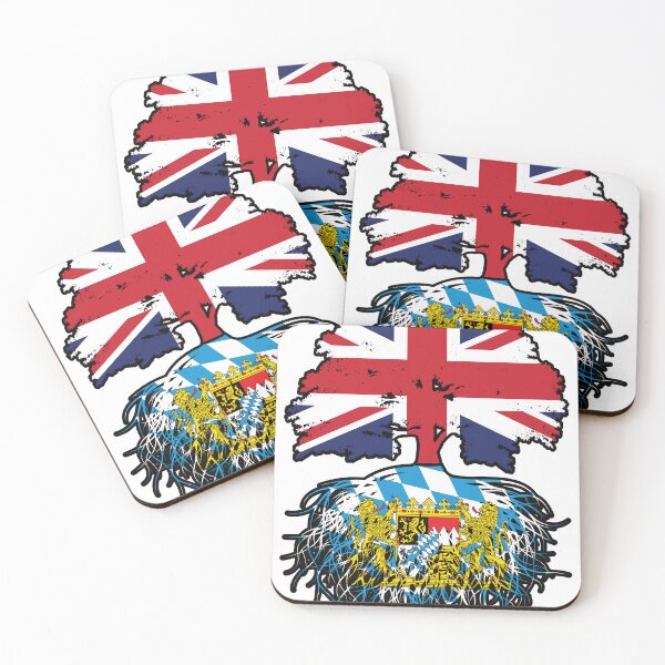 Item preview, Bavaria Bavarian British UK Great Britain United Kingdom Tree Roots Flag designed and sold by FlagX.