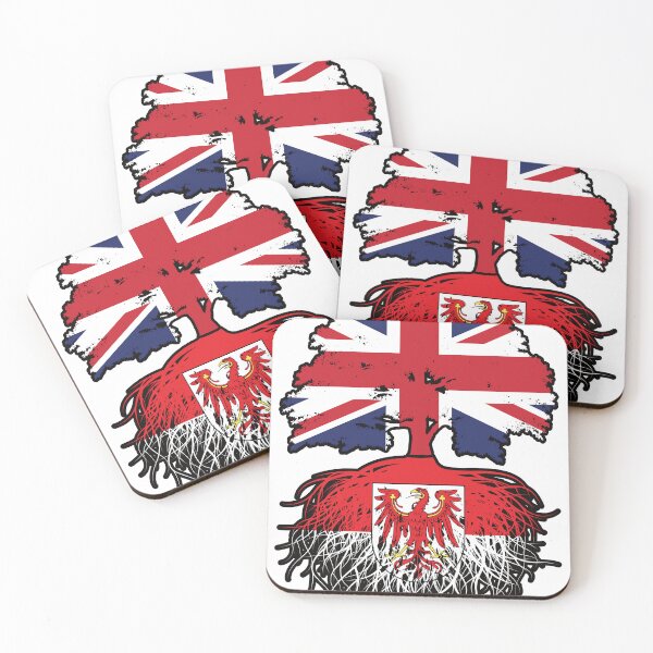 Item preview, Brandenburg Brandenburger British UK Great Britain United Kingdom Tree Roots Flag designed and sold by FlagX.