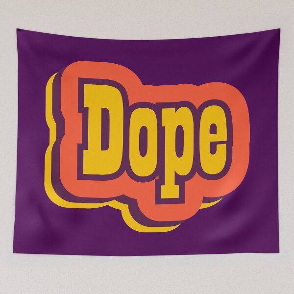 Item preview, Dope Retro Typography, Vintage Slang Word designed and sold by ArtNoveltee.
