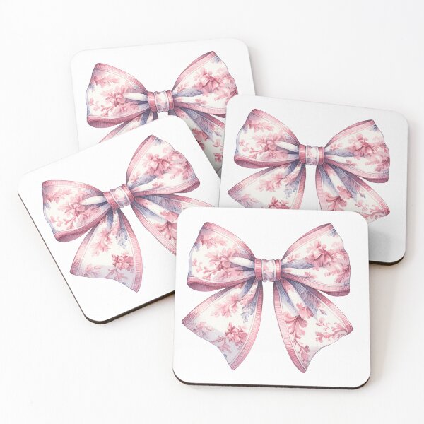 Item preview, Pink Toile Bow designed and sold by Inspired Life Creative.