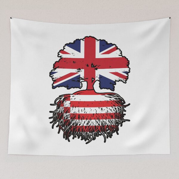 Item preview, Bremen Bremer British UK Great Britain United Kingdom Tree Roots Flag designed and sold by FlagX.