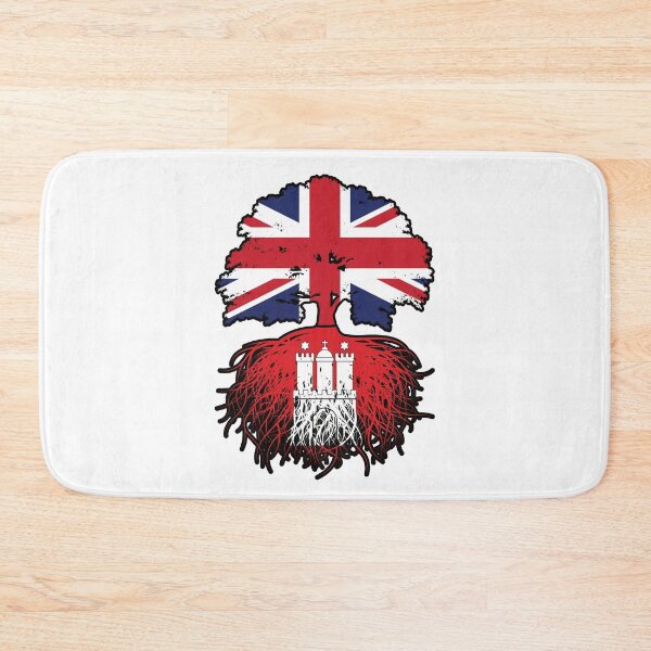 Item preview, Hamburg Hamburger British UK Great Britain United Kingdom Tree Roots Flag designed and sold by FlagX.