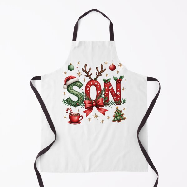 Item preview,  spells out SON with Christmas  elements designed and sold by jkrphoto.