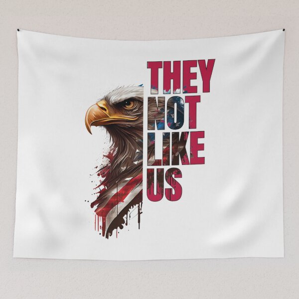 Item preview, They Not Like Us Patriotic Bald Eagle designed and sold by djdesign225.