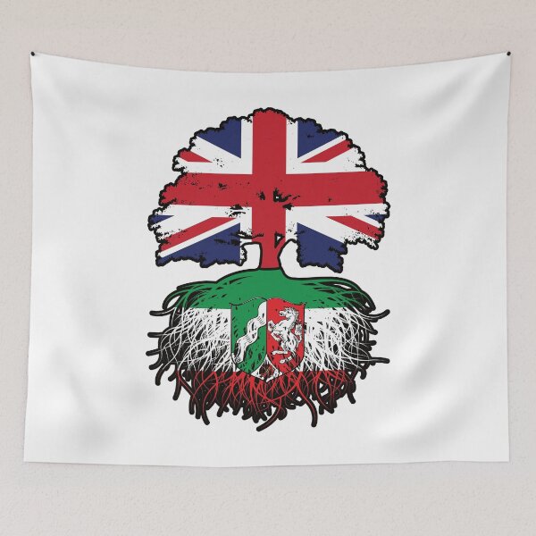 Item preview, North Rhine-Westphalia Nordrhein-Westfalen British UK Great Britain United Kingdom Tree Roots Flag designed and sold by FlagX.