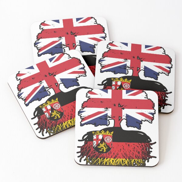 Item preview, Rhineland-Palatinate Rheinland-Pfalz British UK Great Britain United Kingdom Tree Roots Flag designed and sold by FlagX.