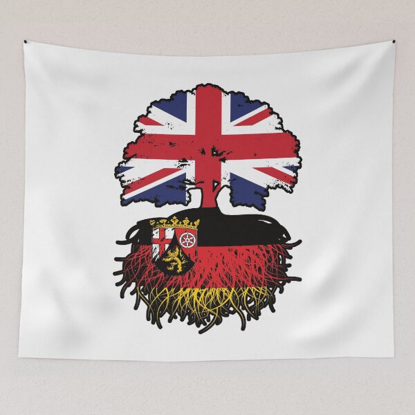 Item preview, Rhineland-Palatinate Rheinland-Pfalz British UK Great Britain United Kingdom Tree Roots Flag designed and sold by FlagX.