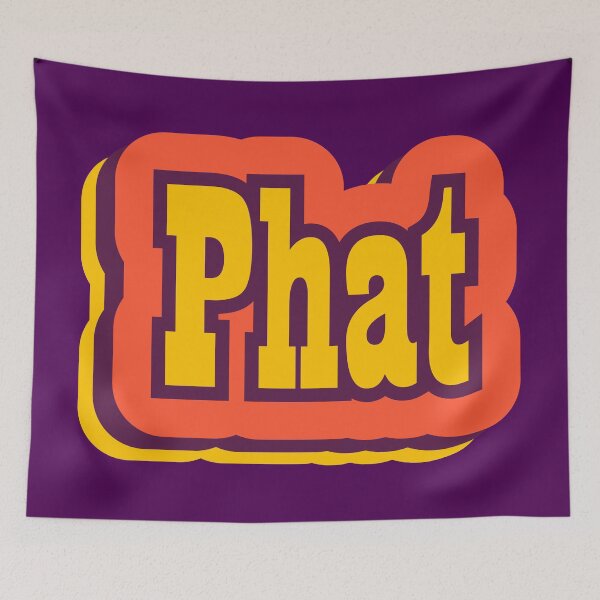 Item preview, Phat Retro Typography, Vintage Slang Word designed and sold by ArtNoveltee.