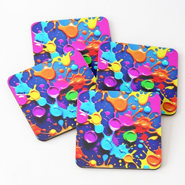 Item preview, Bold Neon Paint Burst in Motion designed and sold by Health And Fitness Posts e-Store.