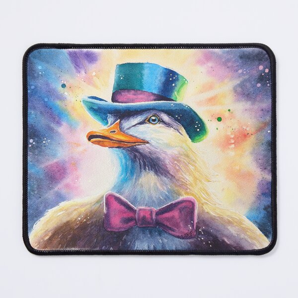 Item preview, Dapper Duck with a Cosmic Hat designed and sold by MarieLeRiz-Art.