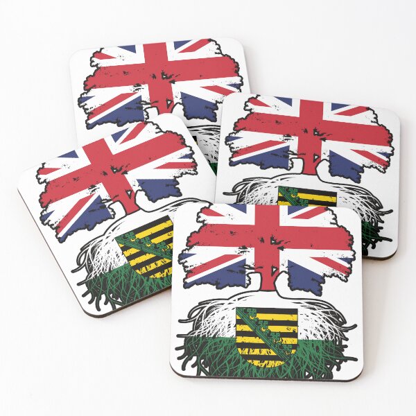 Item preview, Saxony Saxon British UK Great Britain United Kingdom Tree Roots Flag designed and sold by FlagX.