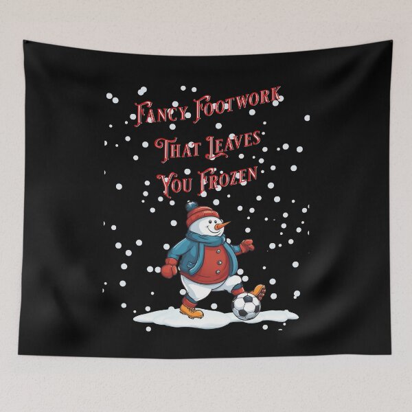 Item preview, Fancy Footwork That Leaves You Frozen - Soccer Playing Snowman designed and sold by signshirtz.