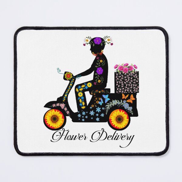 Item preview, Elegant Flower Delivery Silhouette T-Shirt designed and sold by GorinART.