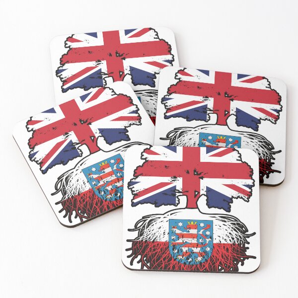Item preview, Thuringia Thuringian British UK Great Britain United Kingdom Tree Roots Flag designed and sold by FlagX.