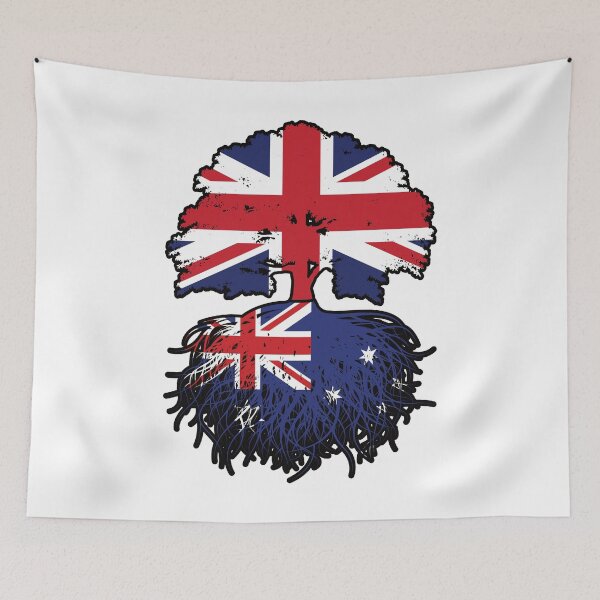 Item preview, Australia Australian British UK Tree Roots Flag designed and sold by FlagX.