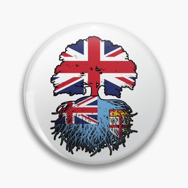 Item preview, Fiji Fijian British UK Tree Roots Flag designed and sold by FlagX.