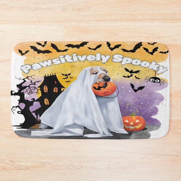 Item preview, Pawsitively Spooky Halloween Dog Ghost Design designed and sold by gleefulme.