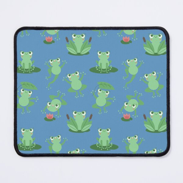 Item preview, Cute Frog Seamless Pattern designed and sold by HematiteDesign.