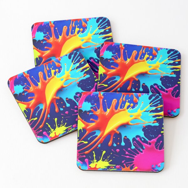 Item preview, Explosive Neon Colors in Abstract Art designed and sold by Health And Fitness Posts e-Store.