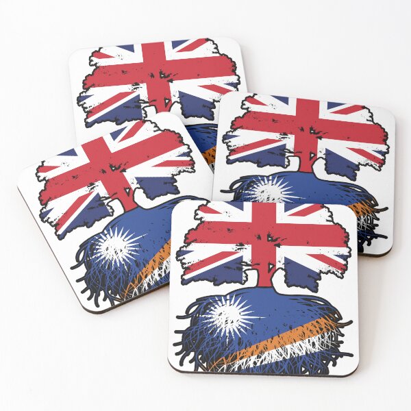Item preview, Marshall Islands Marshallese British UK Tree Roots Flag designed and sold by FlagX.