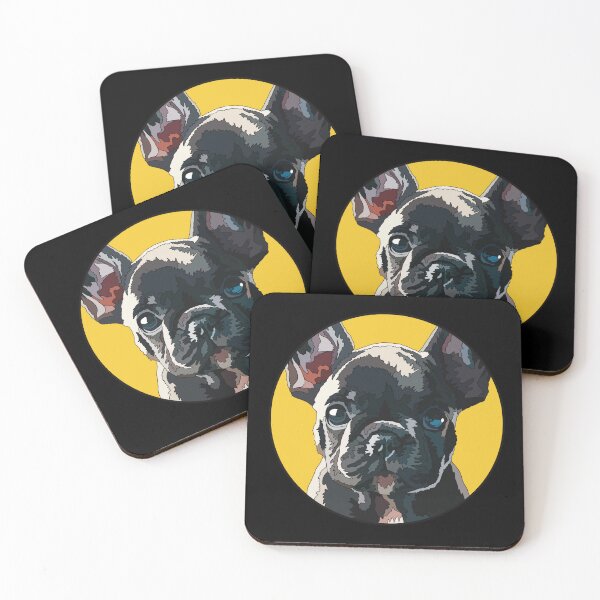 Item preview, Black Frenchie Puppy designed and sold by Just-Arts-4U.