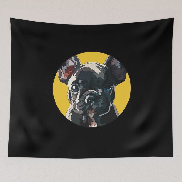 Item preview, Black Frenchie Puppy designed and sold by Just-Arts-4U.