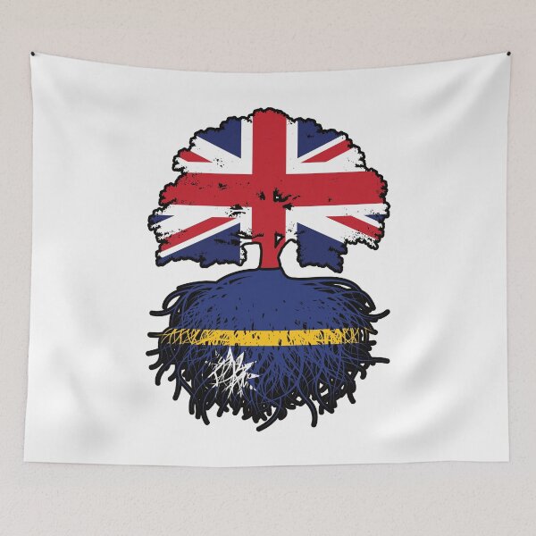 Item preview, Nauru Nauruan British UK Tree Roots Flag designed and sold by FlagX.