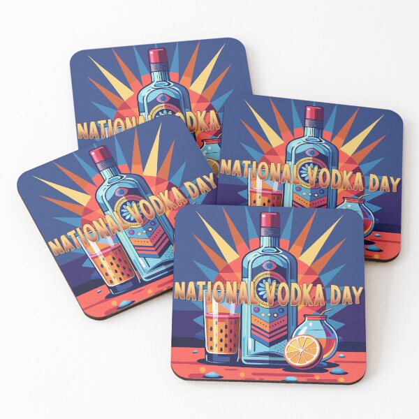 Item preview, Sticker T-Shirt Design Trending: NATIONAL VODKA DAY designed and sold by ForeverPrintsOK.