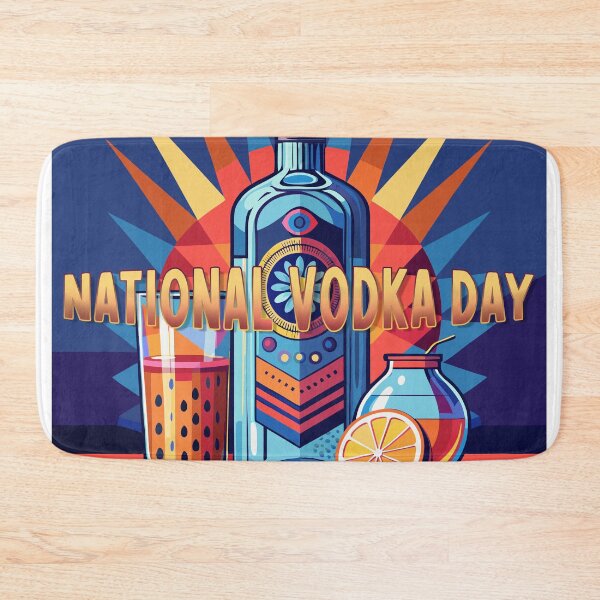 Item preview, Sticker T-Shirt Design Trending: NATIONAL VODKA DAY designed and sold by ForeverPrintsOK.