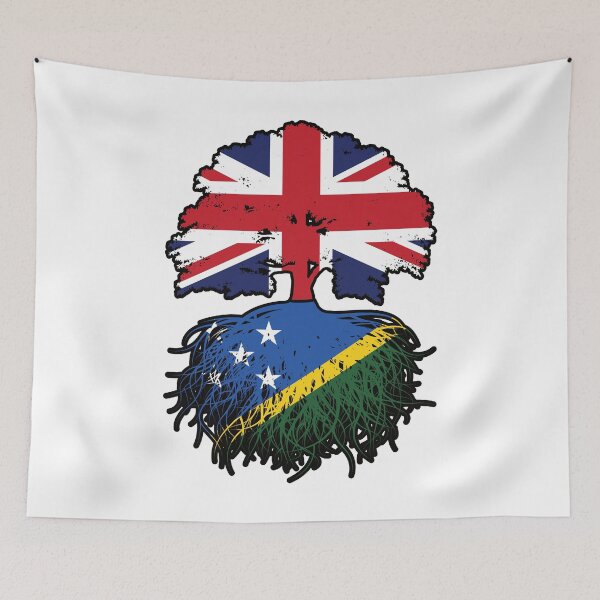 Item preview, Solomon Islands Solomon Islander British UK Tree Roots Flag designed and sold by FlagX.