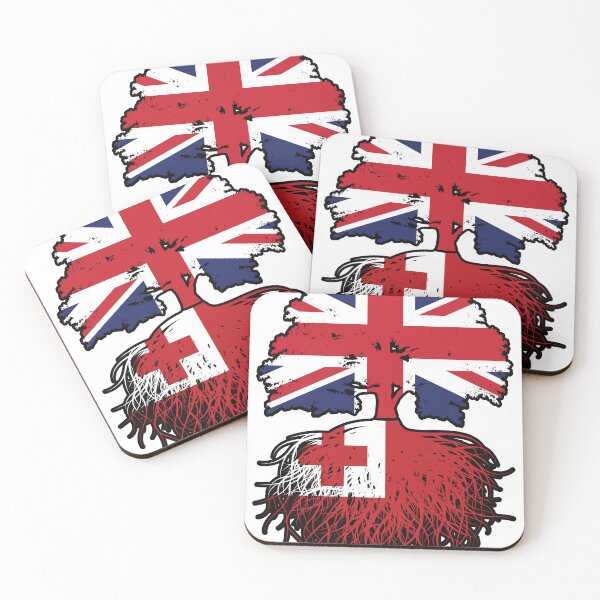 Item preview, Tonga Tongan British UK Tree Roots Flag designed and sold by FlagX.