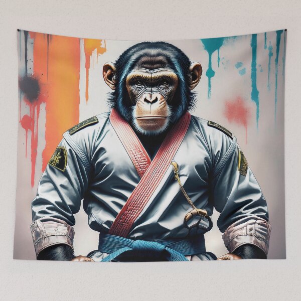Item preview, Martial Arts Chimpanzee Karate King designed and sold by Boxing Kangaroo Retail Company.