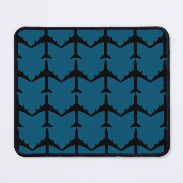 Item preview, Airplane pattern blue/black graphic print designed and sold by Avatrent.