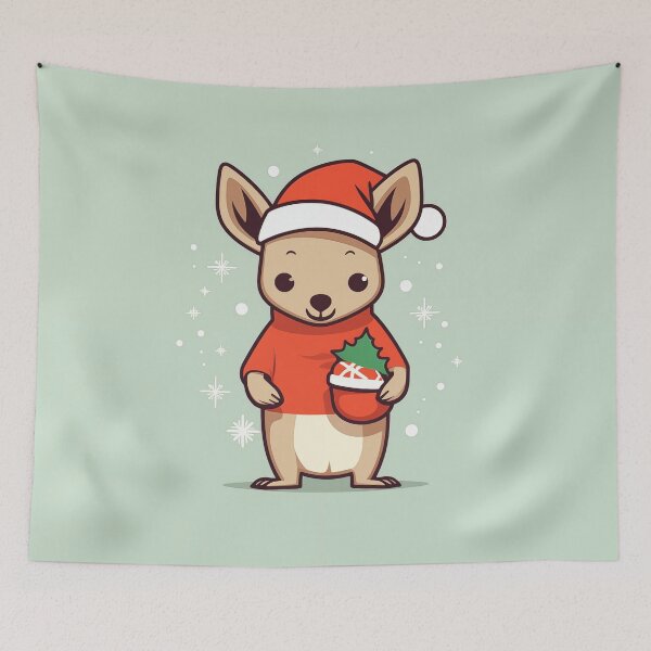 Item preview, Cute Christmas Kangaroo designed and sold by Rtymer.