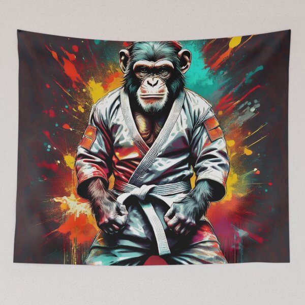 Item preview, Martial Arts Chimpanzee Karate King designed and sold by Boxing Kangaroo Retail Company.
