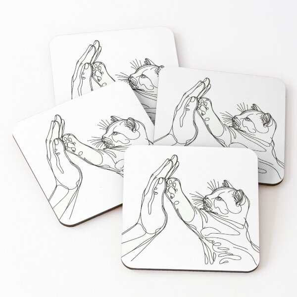 Item preview, Cute cat hi five a person designed and sold by Wingies.