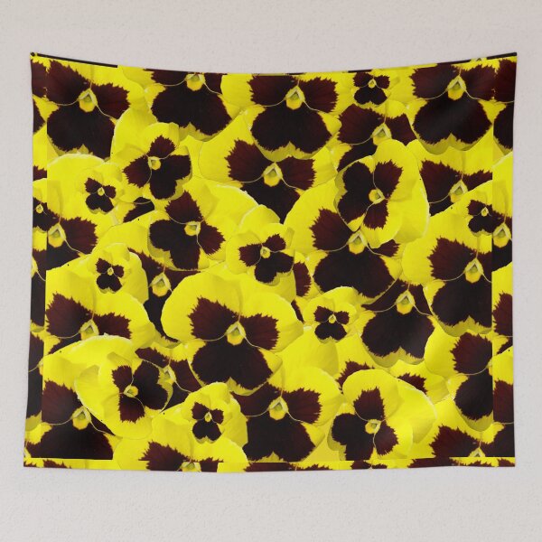 Item preview, "Sun-Kissed Splendor: Golden Yellow Pansies" designed and sold by A-Work-Of-Art.