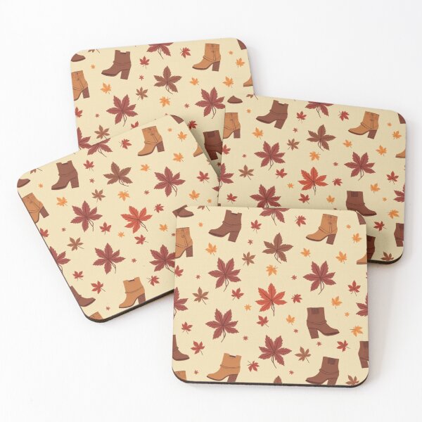 Item preview, Autumn Stroll: Cozy Boots & Falling Leaves designed and sold by CosyCush.