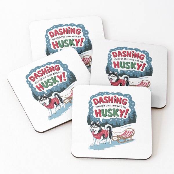 Item preview, Husky Dashing through the snow designed and sold by mpwme.