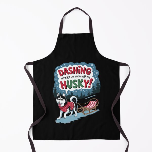 Item preview, Husky Dashing through the snow designed and sold by mpwme.