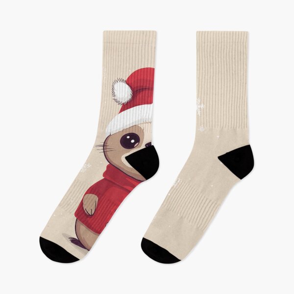 Item preview, Cute Christmas Meerkat designed and sold by Rtymer.