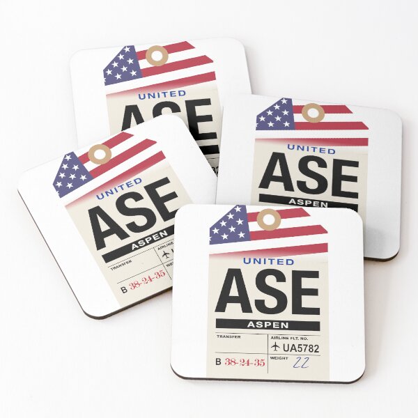 Item preview, Aspen (ASE) Colorado Airline Luggage Tag designed and sold by travelwitheric.